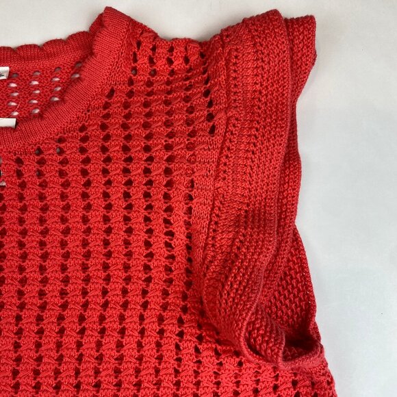 NWT Gap Crochet Flutter Sleeve Top Women's Size XL - Picture 5 of 12